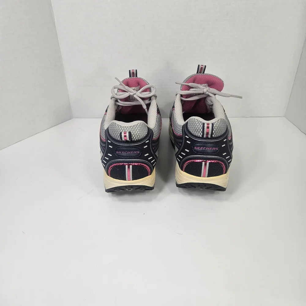 Skechers Black, Gray & Pink Women's Athletic Sneakers - Picture 2 of 7